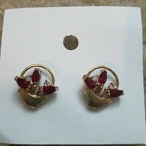 Flower Pot Jewel Earrings